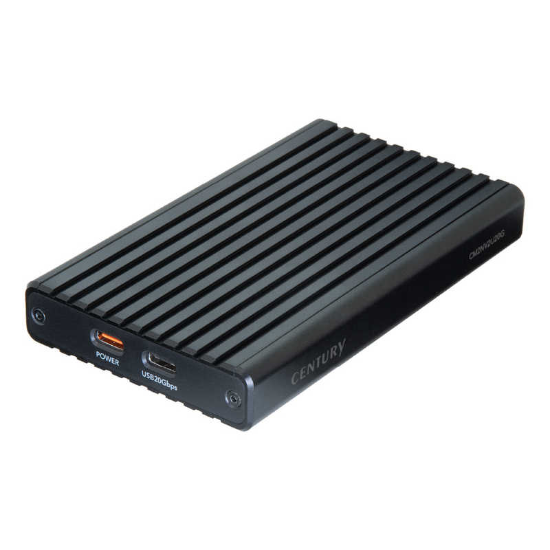 センチュリー　M.2 NVMe 2Bay BOX バスパワーUSB20G ［M.2対応 /NVMe /2台］　CM2NV2U20G