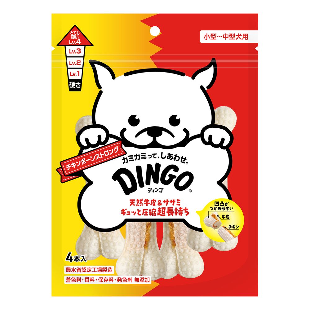 （まとめ買い）ディンゴ チキンボーンストロング M 4本入 犬用おやつ [x7] 4,958円