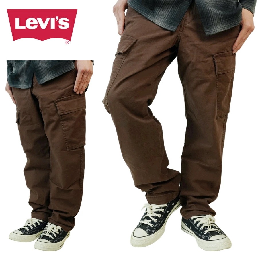 メンズ カーゴパンツリーバイス LEVISXX カーゴ テーパード XX CARGO TAPER394410043 ブラウン BROWNブルー インディゴ ミ