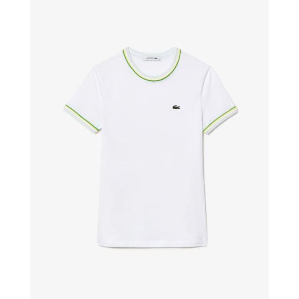 【女性】25SS ダブルパイピング スリムフィット ジャージ Tシャツ TF0347-55G FWI(ホワイト)