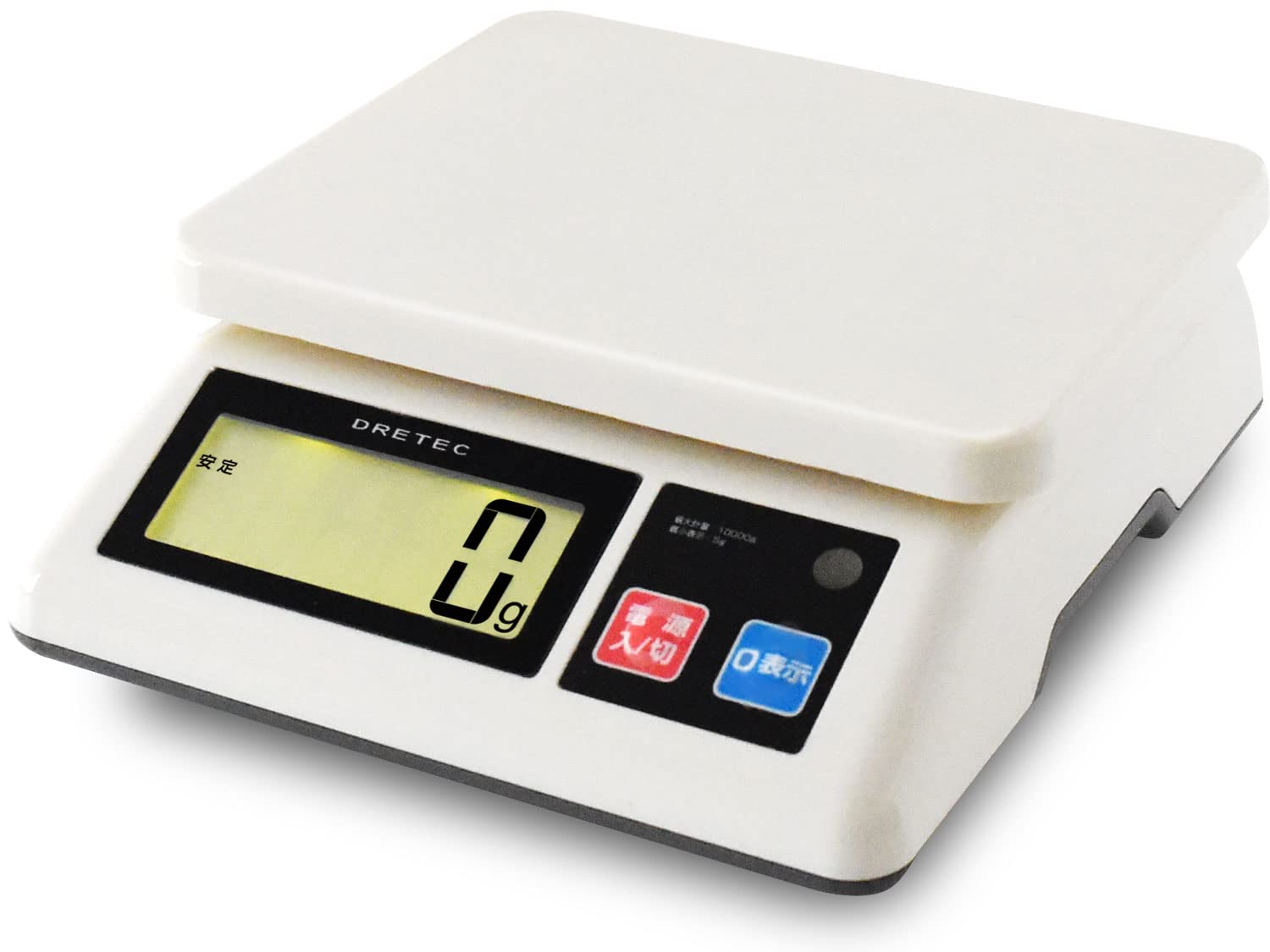 ドリテック(dretec) 台はかり 業務用スケール 特定計量器準拠 5g単位/10まで 防滴仕様(IPX2) 足の高さで水平調整可能 デジタルはかり キッチン スケール 業務用