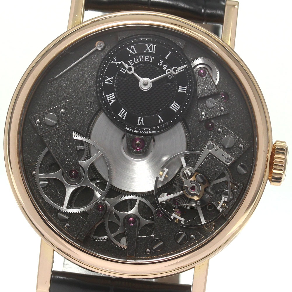 ブレゲ Breguet 7027BR/G9/9V6 クラシックトラディション K18PG 手巻き メンズ 保証書付き_816776【中古】