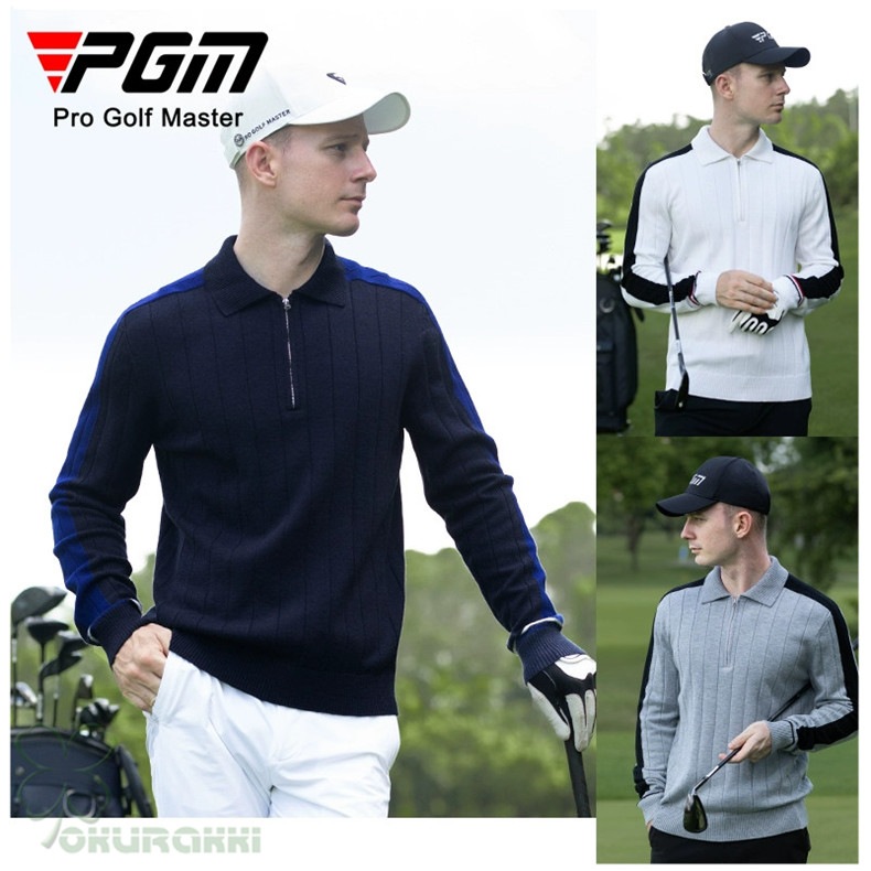 ゴルフ GOLF ウールセーター 秋 冬 メンズ コート ゴルフウェア ニットセーター 防寒 暖かい プレゼント ギフト2410glfster01