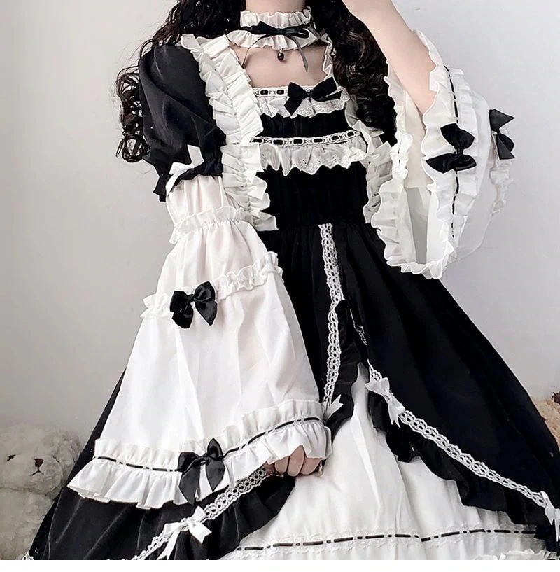 【今季トレンド】大人気アメリカンハロウィン人気No.1ロリータ メイド服 かわいい 二次元 コスプレ レディースワンピース 仮装