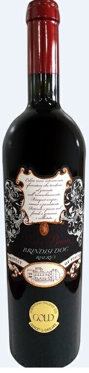 【送料無料】【ジルベール&ガイヤール金賞】ロッカブルナブリンディジリゼルヴァ 2017 750ml 2本［赤/ミディアムフルボディ 辛口/イタリア プーリア］【