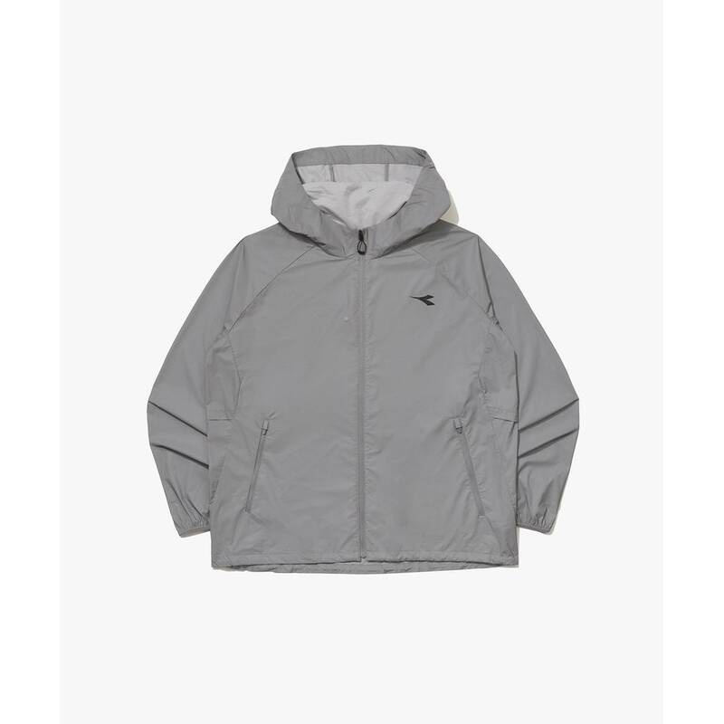 ディアドラ diadora イークイップ ウォッシング DTP 軽量ランニングウィンドブレーカー SILVER D6123RWT21SIL 401712