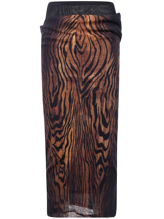 JEAN PAUL GAULTIER Women Skirts 25 03 W SK011 M002P 0060 BLACK BROWN