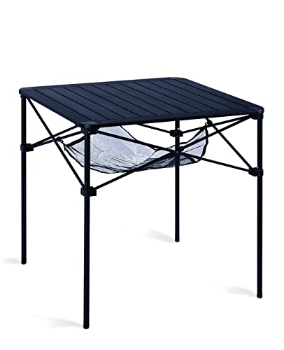 iClimb (アィクライム) アウトドア テーブル 性 キャンプ 折りたたみテーブル 耐荷重80kg ロールテーブル コンパクト キャンプ用品 机 アルミ 製 軽量 耐熱 防酸化処理 つや消し 収納