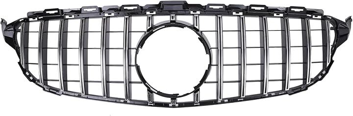 ベンツ パナメリカーナ グリル ブラックxシルバー 現行AMGルック W205 S205 C205 C180 C200 C220d C250 C300 C350e C450 C43 GT