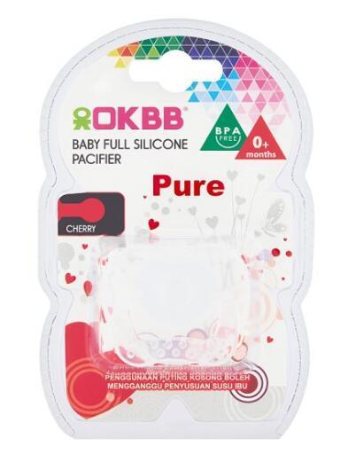 ОКВВ Baby Full Silicone Pacifier Cherry Pure 0+ Months