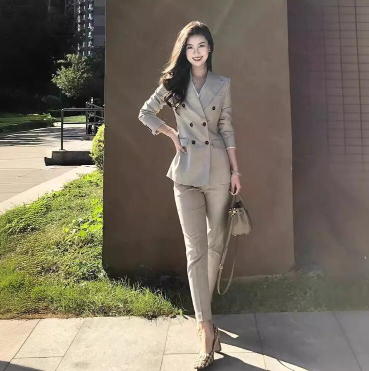 厳選素材セットアップ 女性スーツ 長袖 ビジネススーツ パンツスーツ 2点スーツセット レディーススーツ カジュアル 七五三 フォーマル スリム ボトムス リクルートスーツ ジャケット パンツ 入学