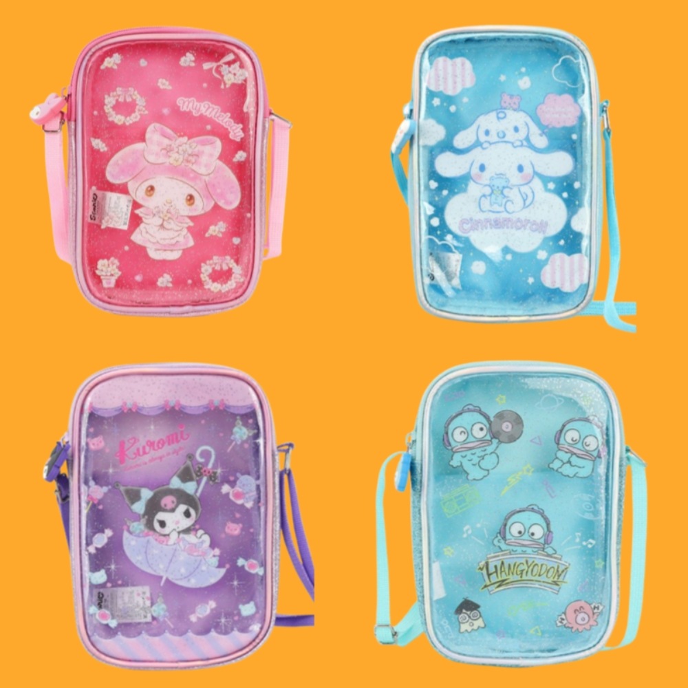 透明 携帯 バッグ スマートフォン クロスバッグ My Melody シナモロール クロミ ハンギョドン