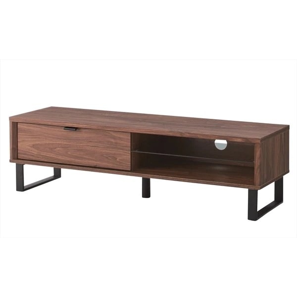 黒アイアン脚のインダストリアルなローボード 120cm 北欧 インダストリアル テレビ台 黒 ブラック リビング