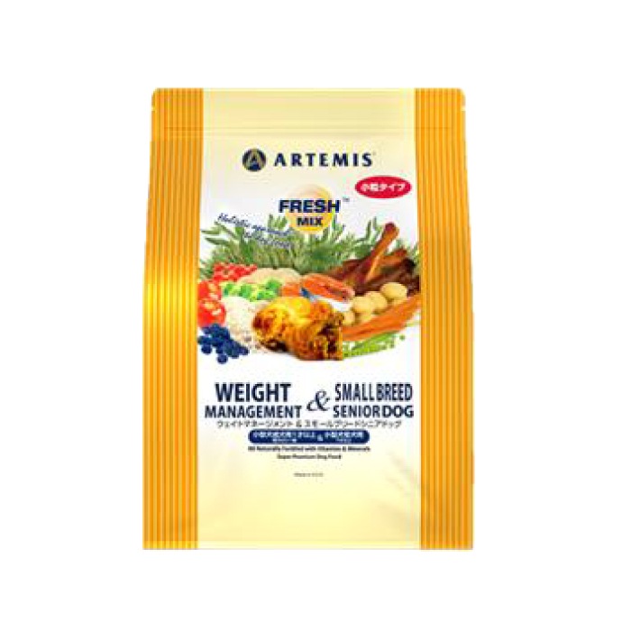 アーテミス フレッシュミックス ウェイトマネージメント&スモールシニアドッグ 小粒タイプ ドッグフード シニア犬 老犬用 シニア 3Kg ペットフード 犬用 健康 体重管理 Artemis
