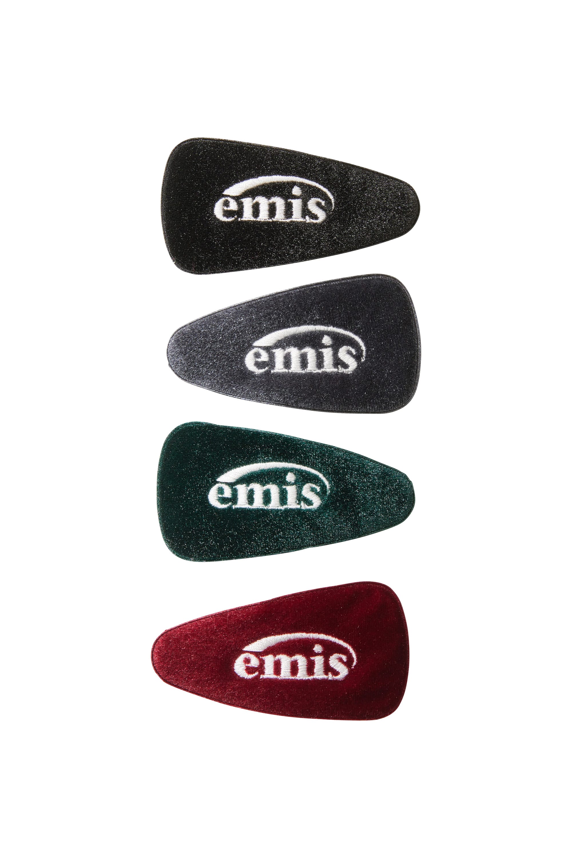 【EMIS】 GLITTER VELVET WIDE HAIRPIN :4COLOR