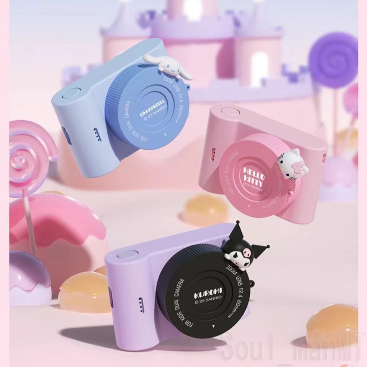 2025新登場 サンリオトイカメラ キッズカメラ タッチスクリーン 64GBメモリ付き 4800W画素 1080P おもちゃ トイデジタルカメラ 超かわいい ギフト 誕生日 人気キティちゃん クロミち