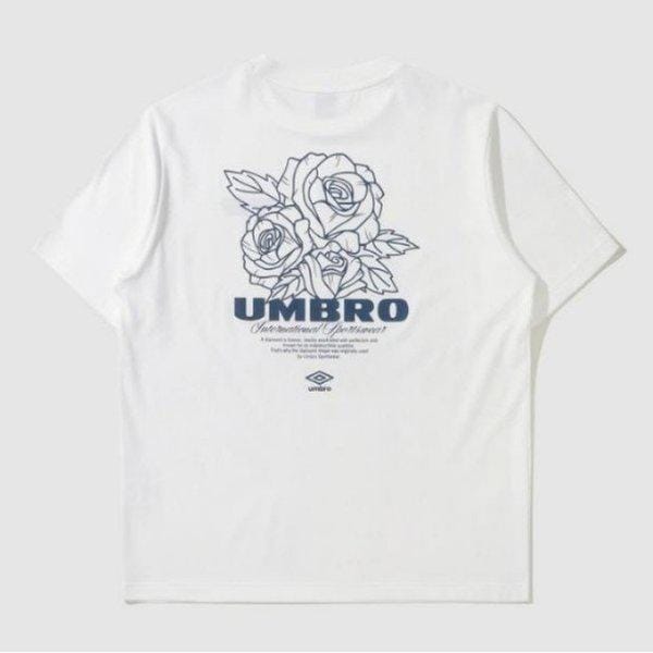 半袖Tシャツ LQC UP323CRS78-WHT ローズグラフィック半袖Tシャツ / WHITE