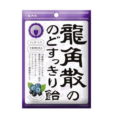 龍角散ののどすっきり飴 カシス＆ブルーベリー 75g3...のサムネイル