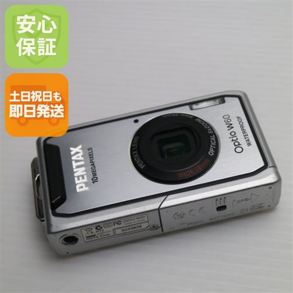 超美品 Optio W60 シルバー PENTAX デジカメ 168