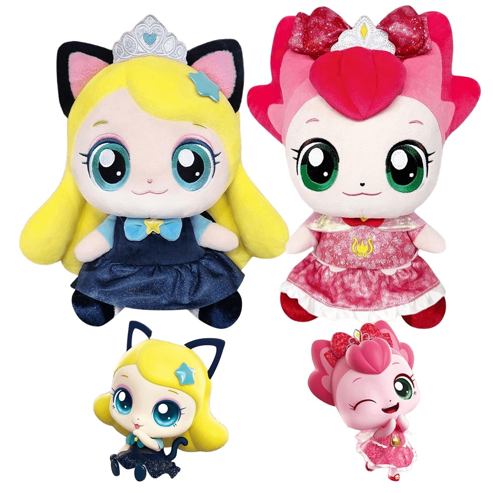 プリンセス キャッチ チニッピング ニャンピン ぬいぐるみ + ハッピング ぬいぐるみ 25cm ティニッピング シーズン6 おもちゃ