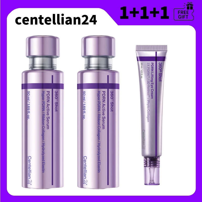 【顔＋目元リフティング】360度ショットPDRNサーモンアクティブセラム 50ml(2個)+リフティング アイクリーム 30ml 目元ケア エイジングケア シワ しわ ハリケア たるみ リフ