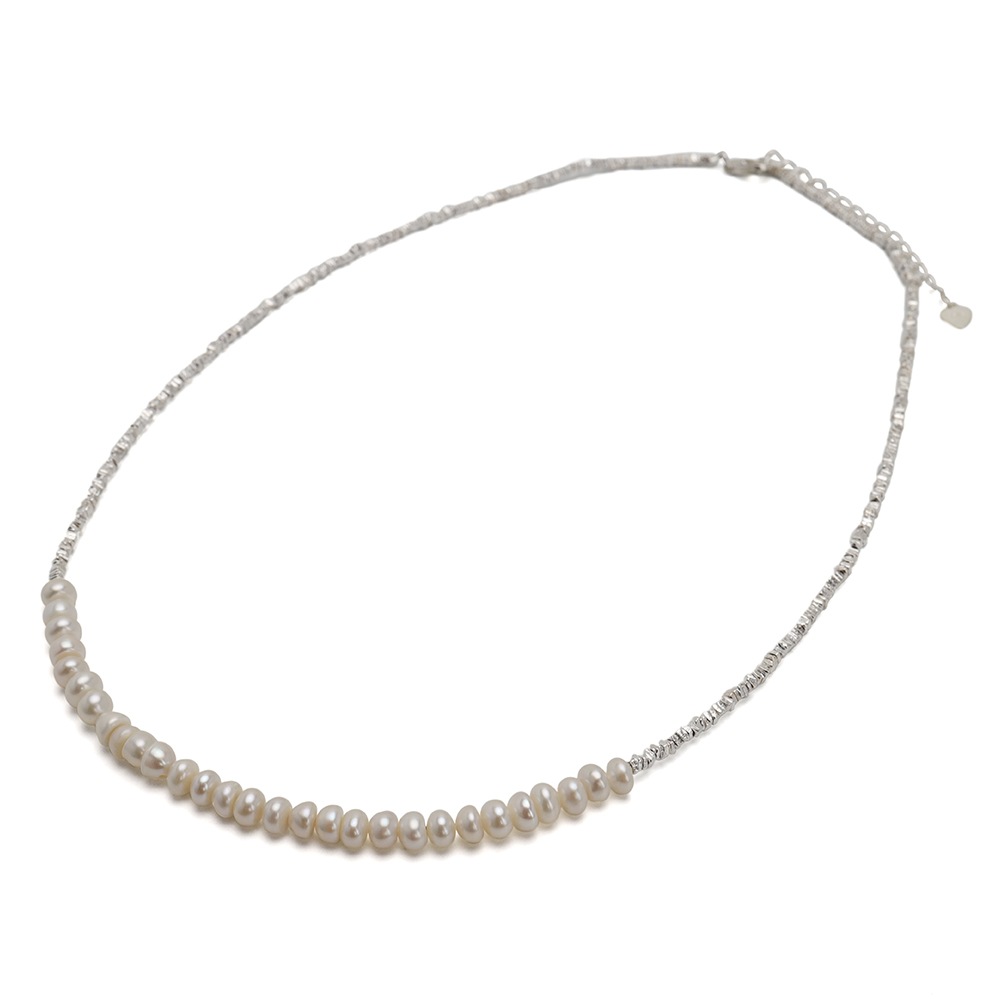 シルバー925 パールネックレス [cn112]