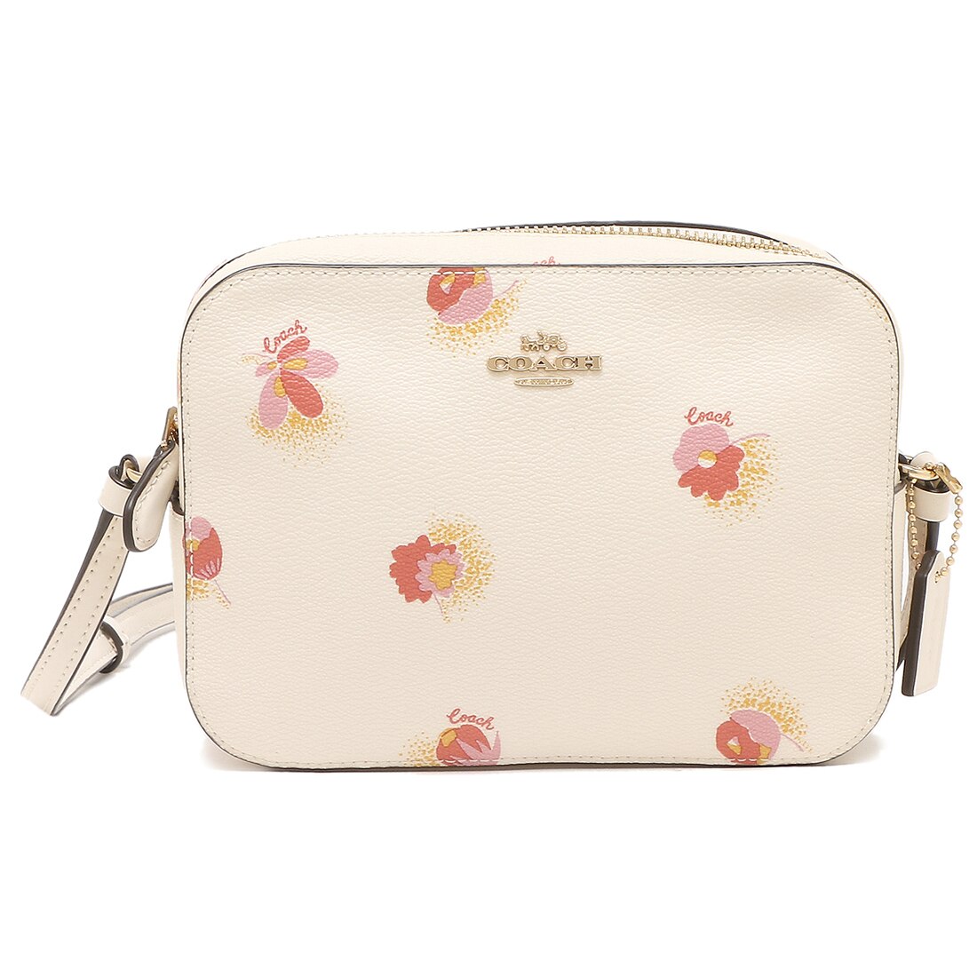 【Scarf* Free Gift】[特売セール] 即発 アウトレット ポップフラワーミニカメラクロスボディバッグ C6044 IMCAH