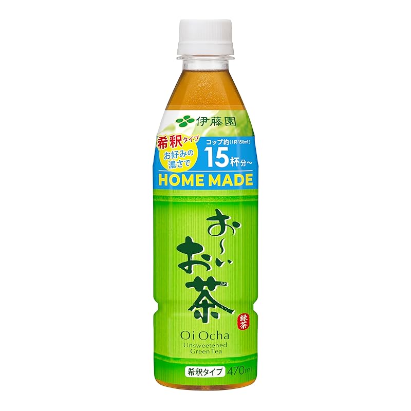 即納：伊藤園 おーいお茶 HOME MADE 緑茶 希釈タイプ 470ml×24本 ペットボトル