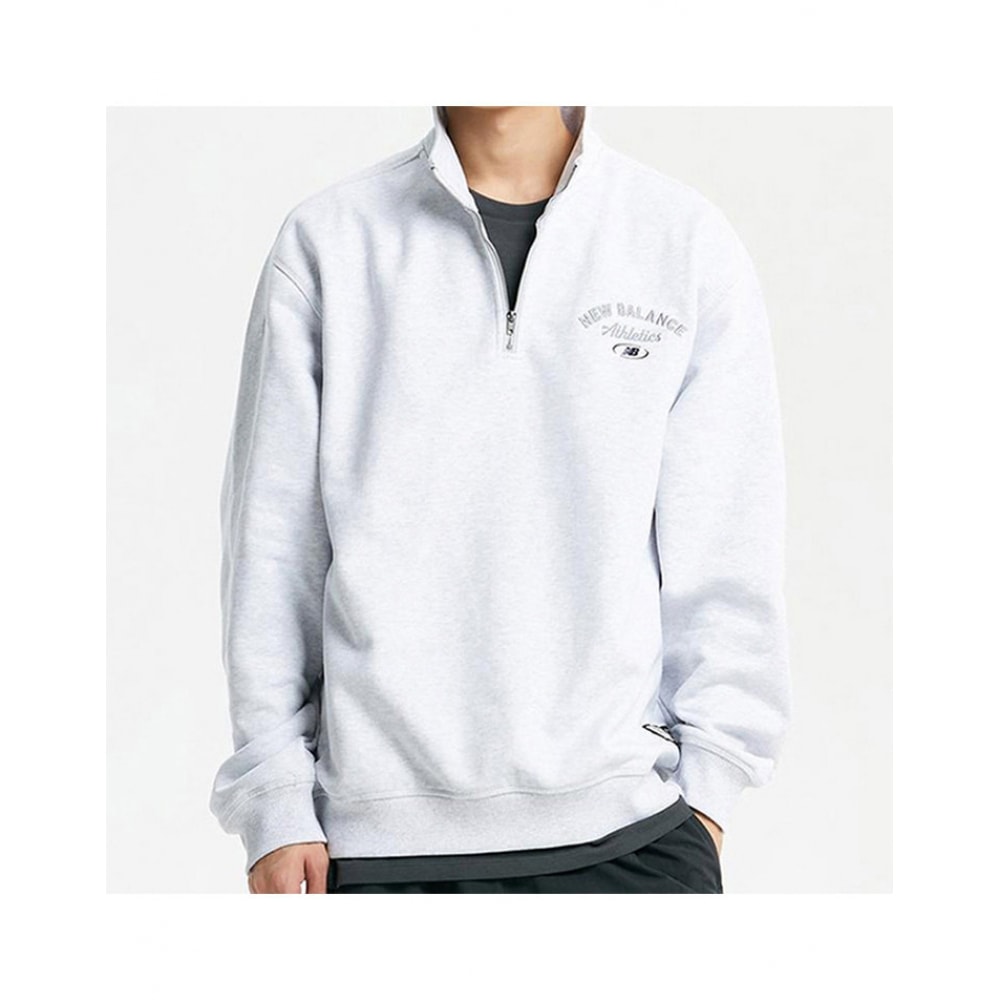 ニューバランス UNI 起毛ハーフジップアップセミオーバースウェットシャツ NBNCD41913-16