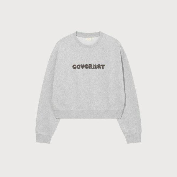 M 長袖Tシャツ CQK CO2501CR71-MG ウーマン ロープ クーパーロゴ スウェットシャツ メランジグレー
