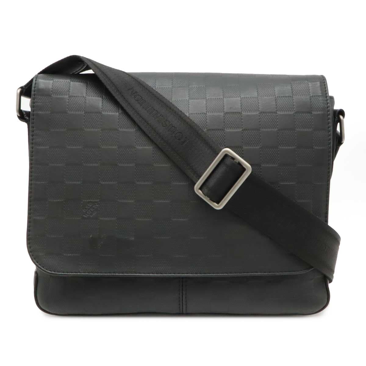 ダミエアンフィニ ディストリクトPM メッセンジャーバッグ ショルダーバッグ オニキス 黒 ブラック N4128