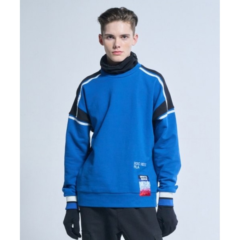 FILA ユニルーズフィットホワイトロックスウェットシャツ (FS2POE4123XDBU)