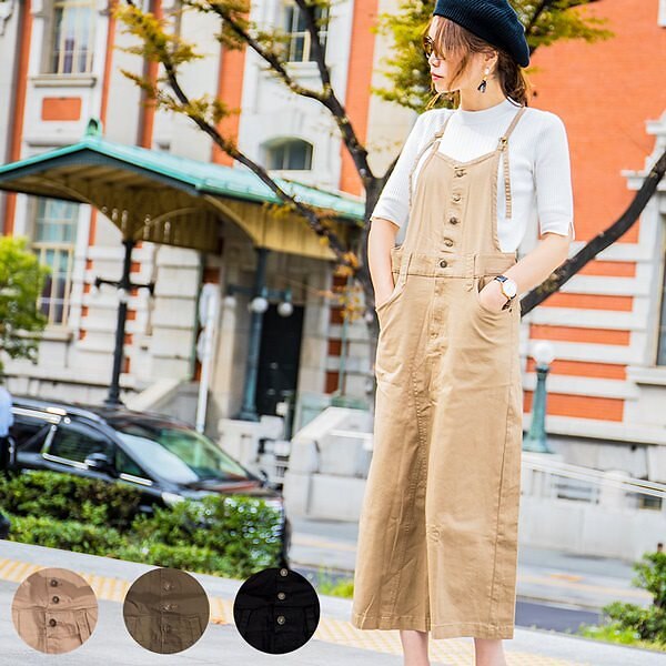 ジャンパースカート M/L/LL/3L/4Lサイズ デニムワンピース レディース/キャミワンピース/ノースリーブ/オーバーオール/ジャンバースカート/サロペットスカート 大人のサロペットスカート 5,455円