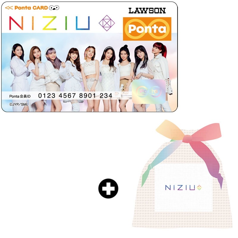 NiziU Pontaカード＋布巾着袋 新品未開封
