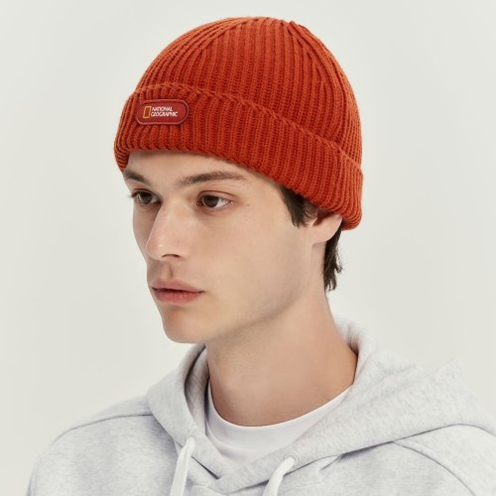 ナショナルジオグラフィック (ナショナルジオグラフィック) N224AHA530 ショートニットビーニーオレンジ