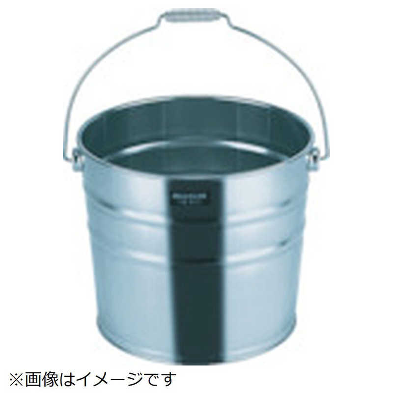 トラスコ中山　18-8ステンレスバケット A型つる付 18L 300XH345　TMNM18A
