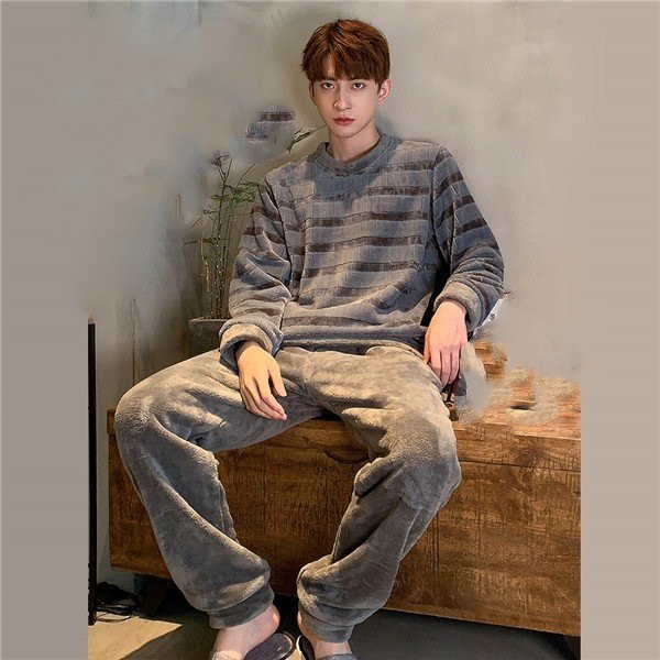 パジャマ 冬 メンズ ルームウェア もこもこ 上下 代 30代 男性用 ゆったり リラックス 長