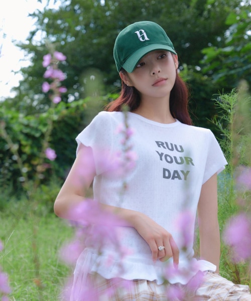 RUU シグネチャーベーシックボールキャップダークグリーン