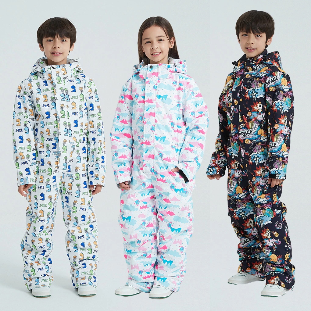 スノーボードウェア キッズ つなぎ ワンピース 上下セット オールインワン セットアップ パンツ スノボウェア スキーウェア 女の子 男の子 男女兼用 子供 子どもウェア 韓国風 防風 防水 防寒 A