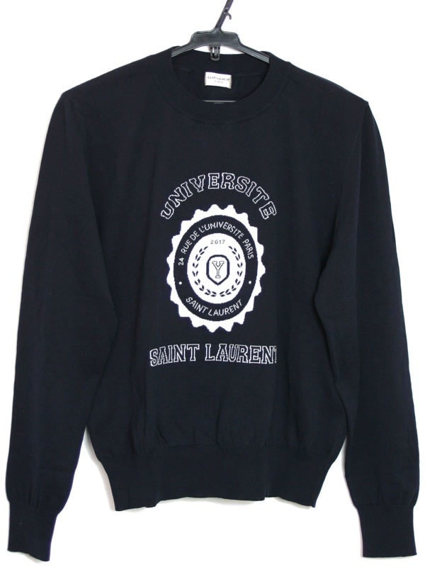 SAINT LAURENT PARIS レディース プルオーバー ニット フェーデッドブルー 459822 YA2II 4064