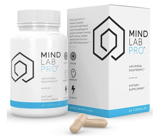 【Mind Lab Pro Universal Nootropic 向知性サプリメント】60錠入　集中力記憶力明快さエネルギーのための脳ブースター サプリメント 植物ベース