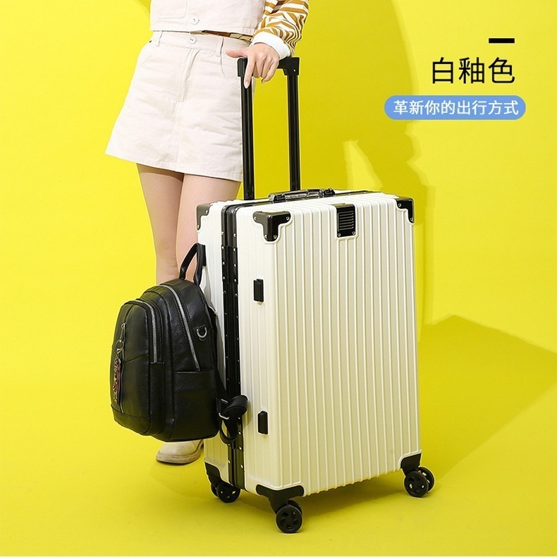 アルミフレームのスーツケース丈夫で耐久性のあるレバーケースユニバーサルホイールのスーツケース