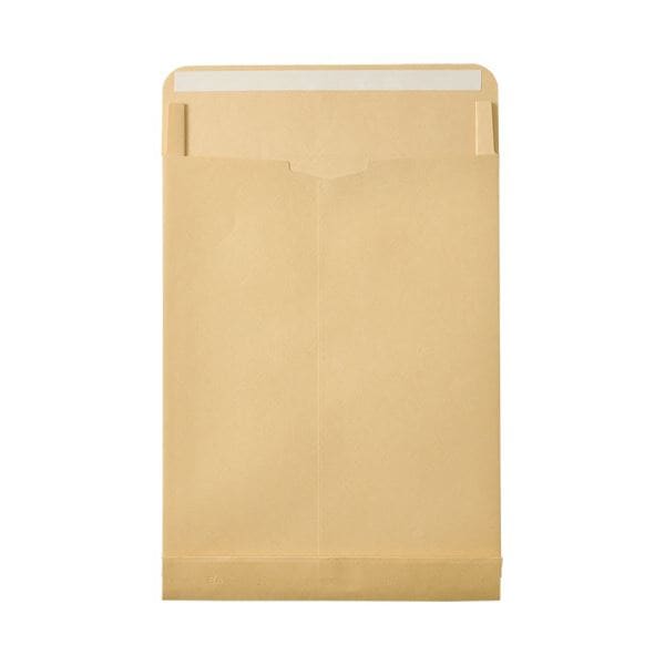 TANOSEER40クラフト大型封筒 角2マチ付 120g／m2 テープ付 1パック（50枚）