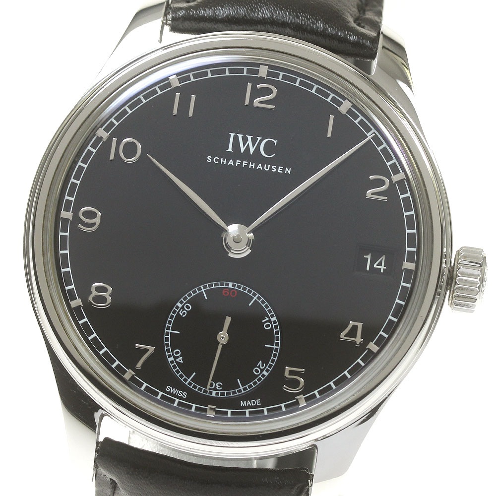IWC IWC SCHAFFHAUSEN IW510202 ポルトギーゼ スモールセコンド デイト 手巻き メンズ 保証書付き_845659【中古】