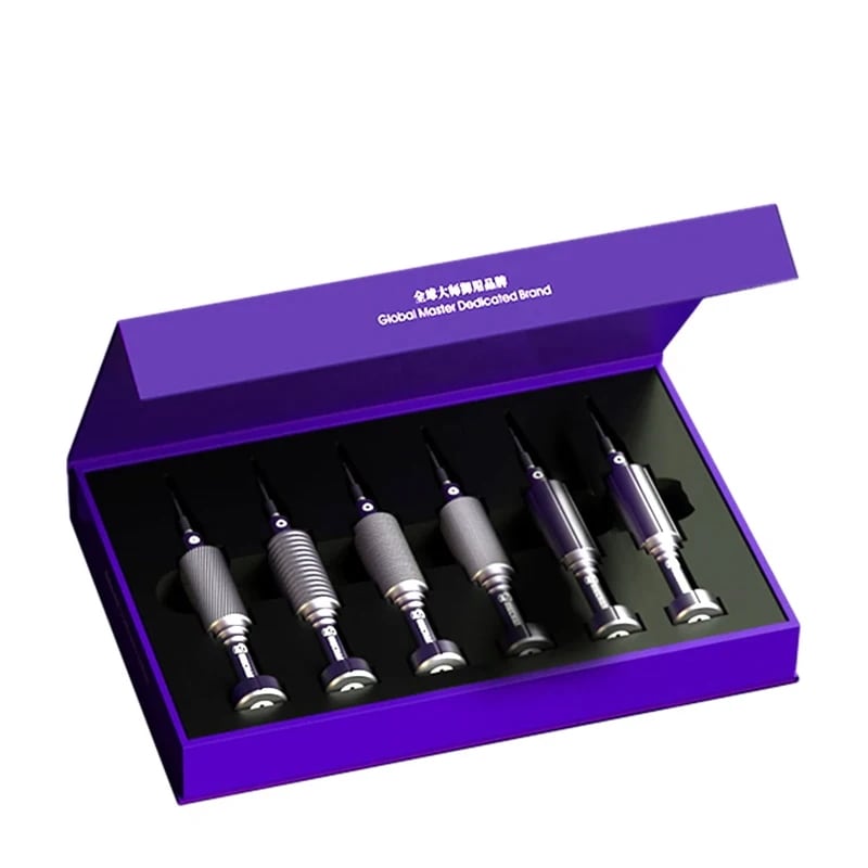 6in1 Mechanic IShell MAX High Hardness Precision Screwdriver Plum blossom cross for IPhone bottom In