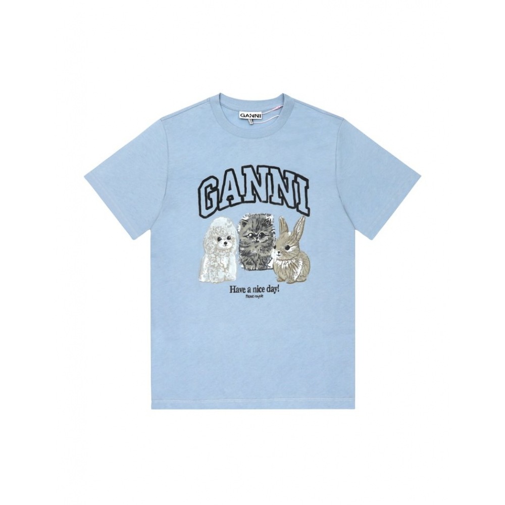 ガニショートスリーブ T4278 570 アニマルロゴプリントレディース半袖Tシャツ即日発送