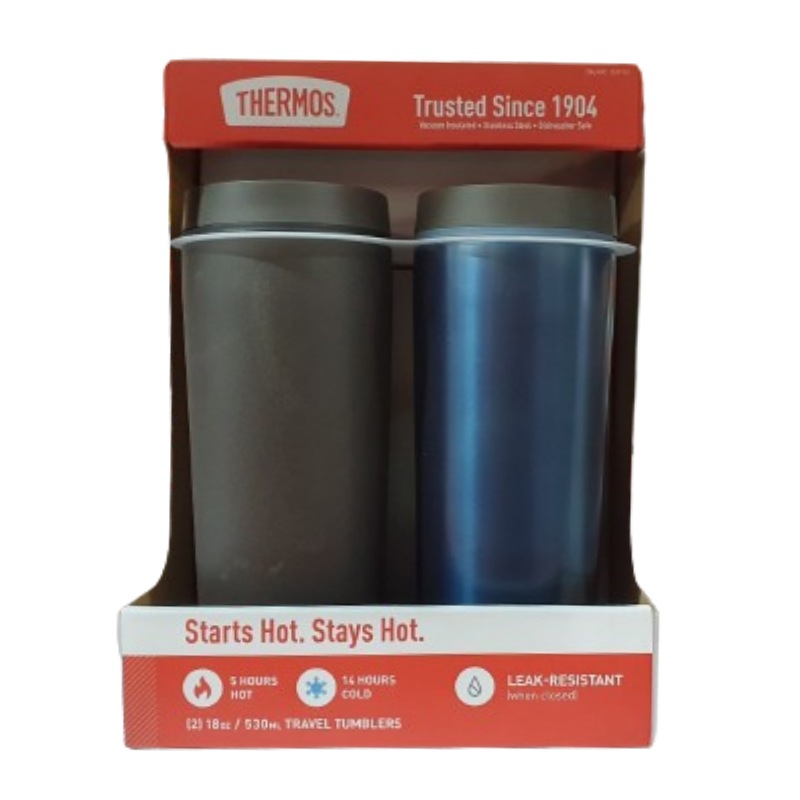 保温保冷瓶 530ml 2P ブラック/ネイビー