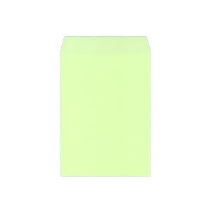 (まとめ) キングコーポレーション カラークラフト封筒 角2 85g／m2 枠なし ウグイス K2C85UG 1パック（100枚） (×10セット)