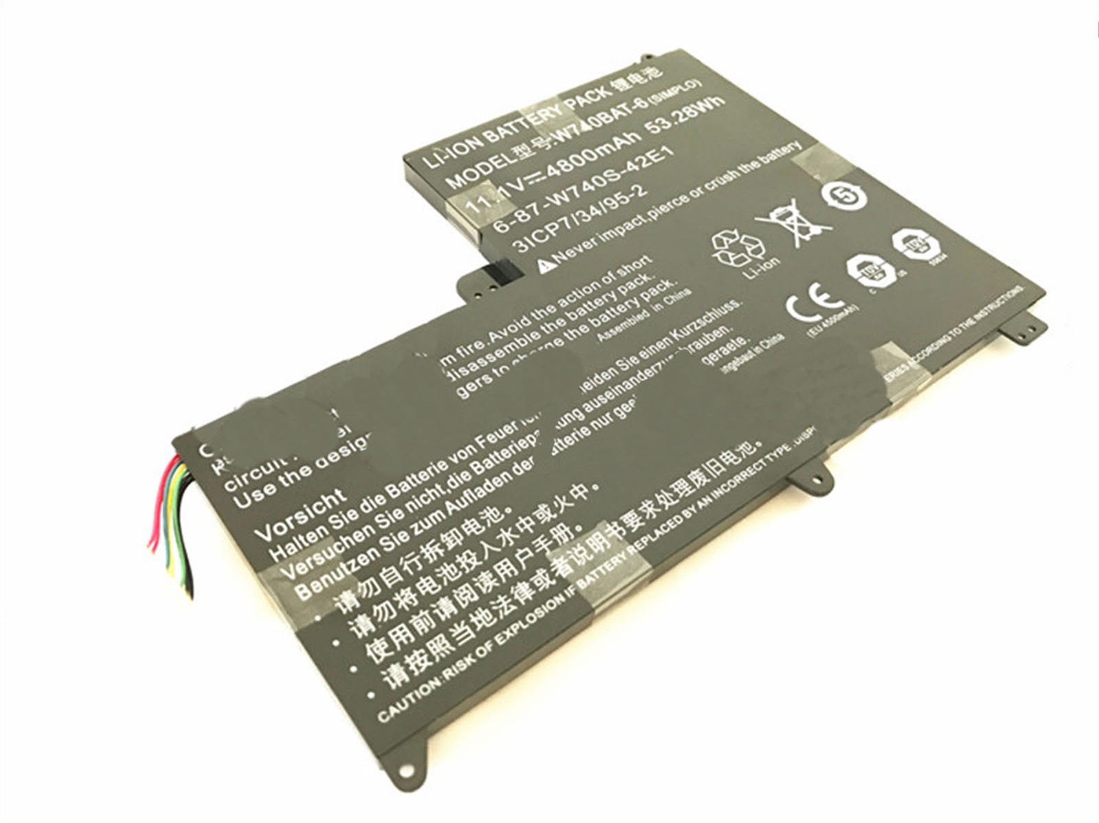 W740BAT-6 電池・Clevoノートパソコン互換 53.28Wh/4800mAh W740 W740BAT-6 X411 交換用のバッテリー dc909-A744 8,172円