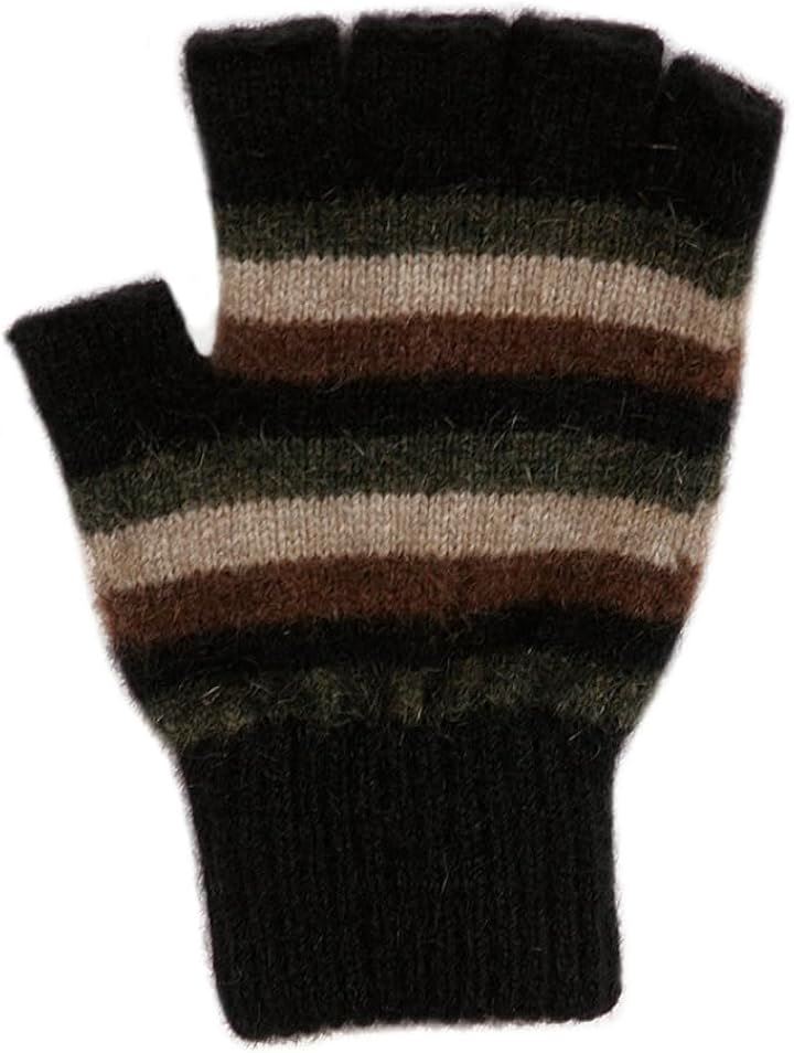 ポッサムメリノ 手袋 オープンフィンガーグローブ 防寒 防風 保温グローブ スマホ対応 男女兼用 暖かい ウール手袋 自転車 バイク アウトドア 通勤通学 暖かい手袋(ブラック, S)
